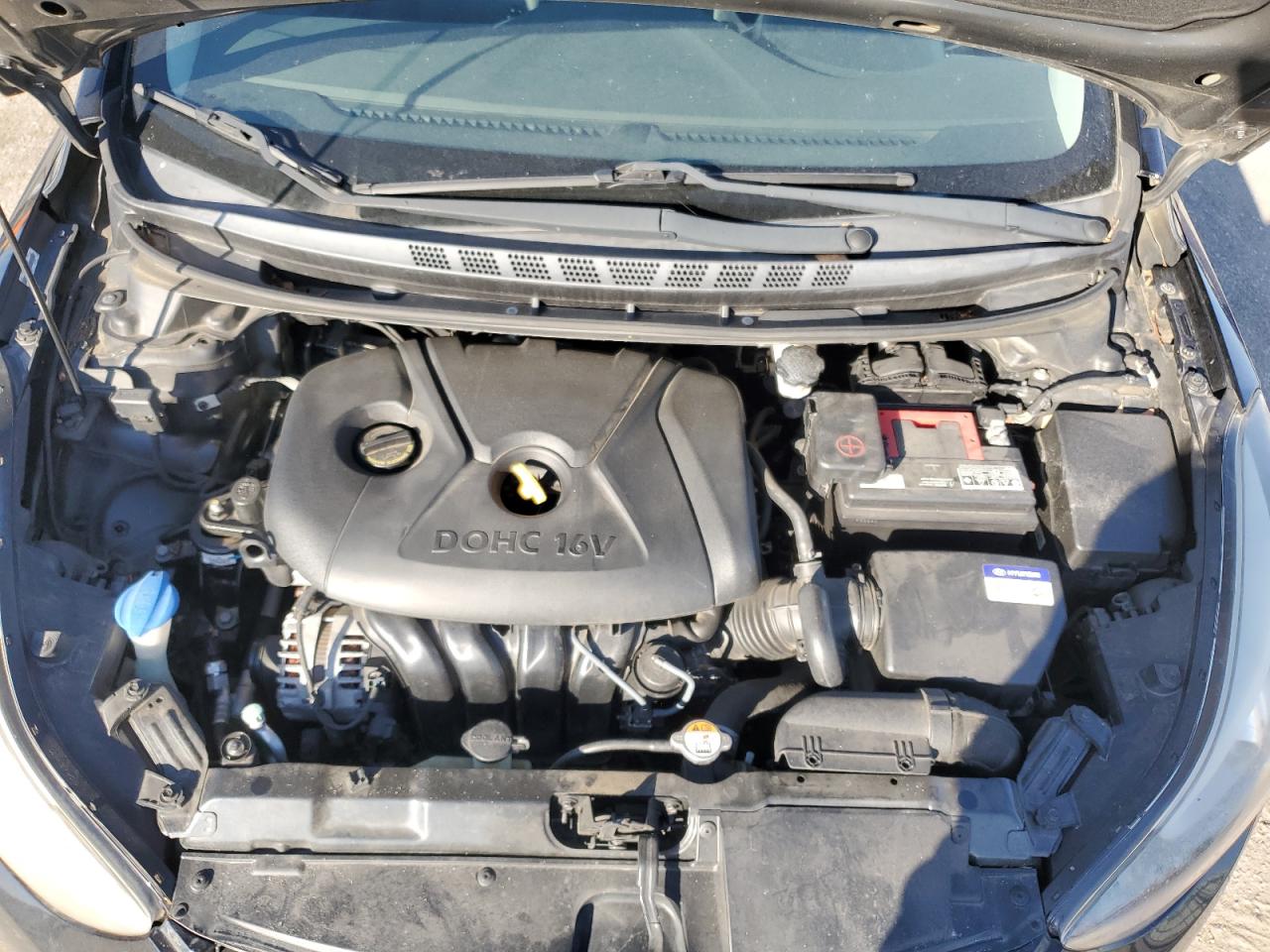 2015 Hyundai Elantra VIN KMHDH4AE6FU264851 Copart auction photo, rear end damage thumbnail 11