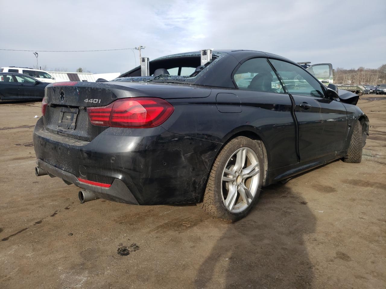 2020 BMW 4er VIN WBA4Z7C00L5N02457 Copart auction photo, front end / top/roof damage thumbnail 3