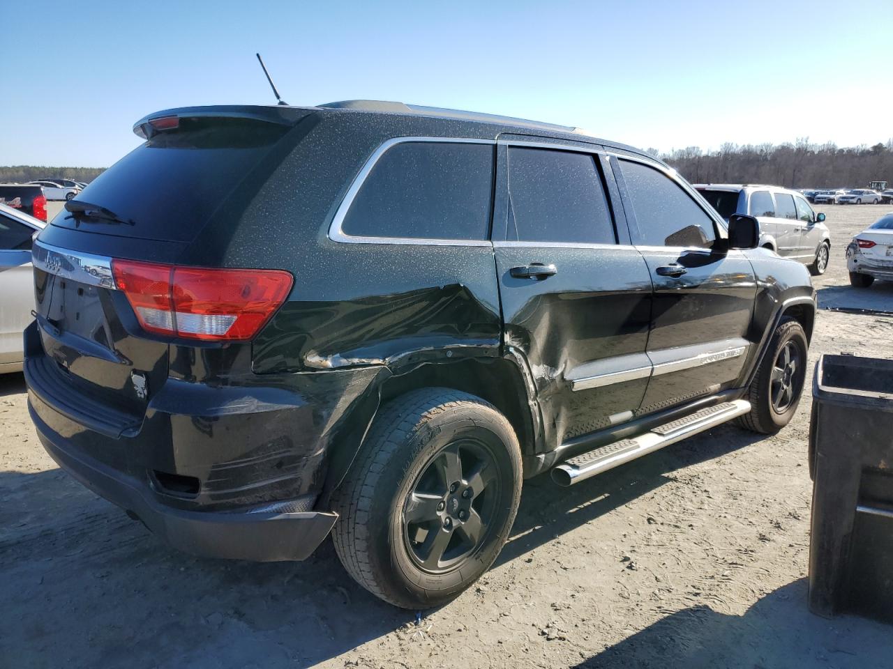 2012 Jeep Grand Cherokee VIN 1C4RJEAG8CC236184 Copart auction photo, side damage thumbnail 3