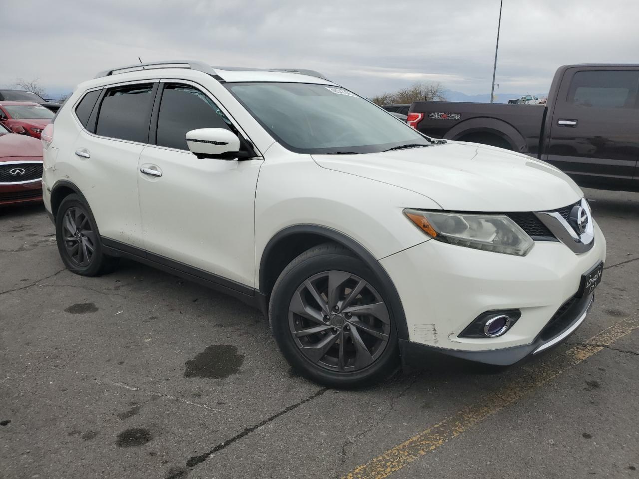 2016 Nissan Rogue VIN 5N1AT2MT4GC913957 Copart auction photo, side damage thumbnail 4