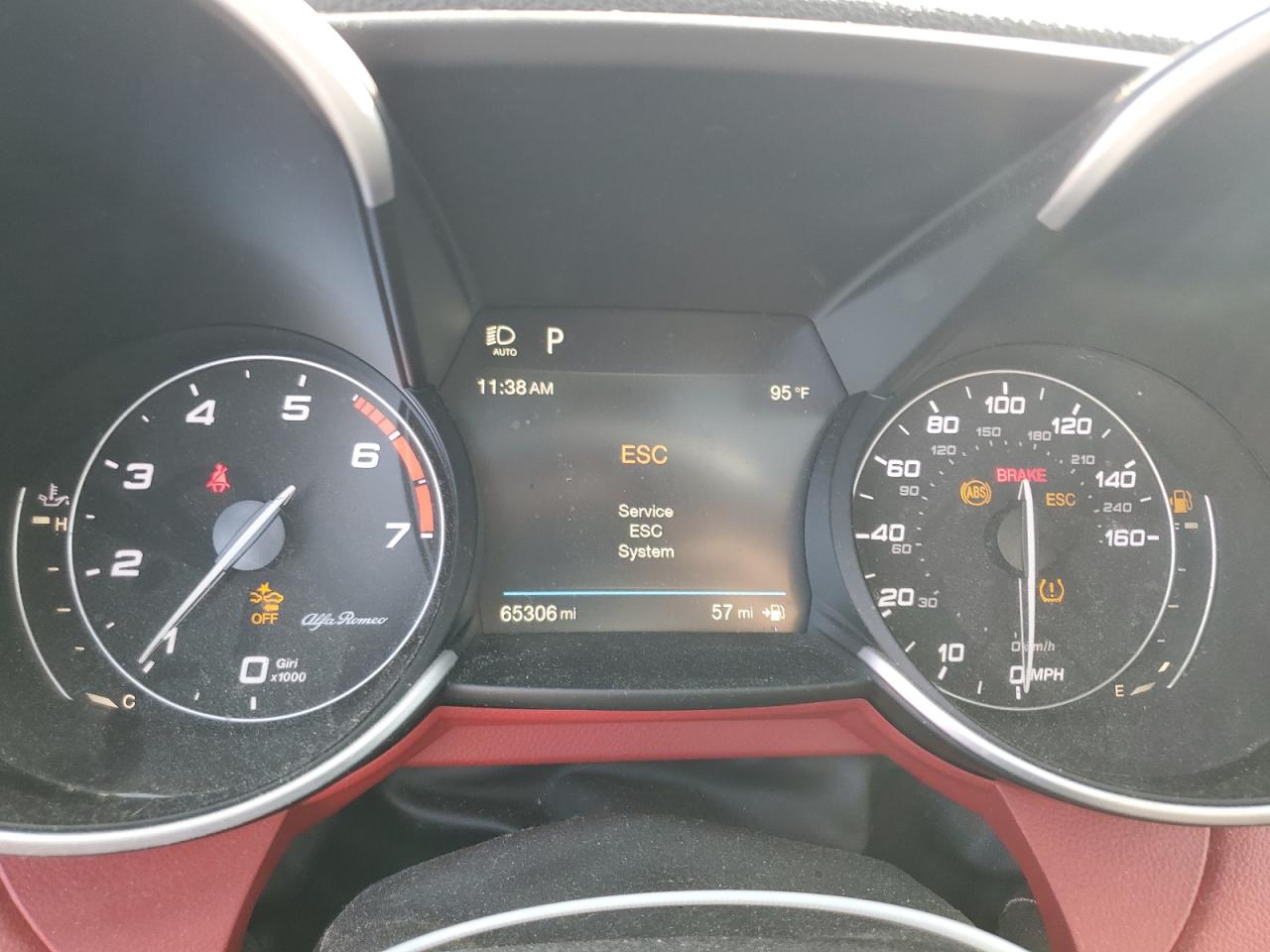 2019 Alfa Romeo Giulia VIN ZARFAMBN1K7600825 Copart auction photo, rear end damage thumbnail 9