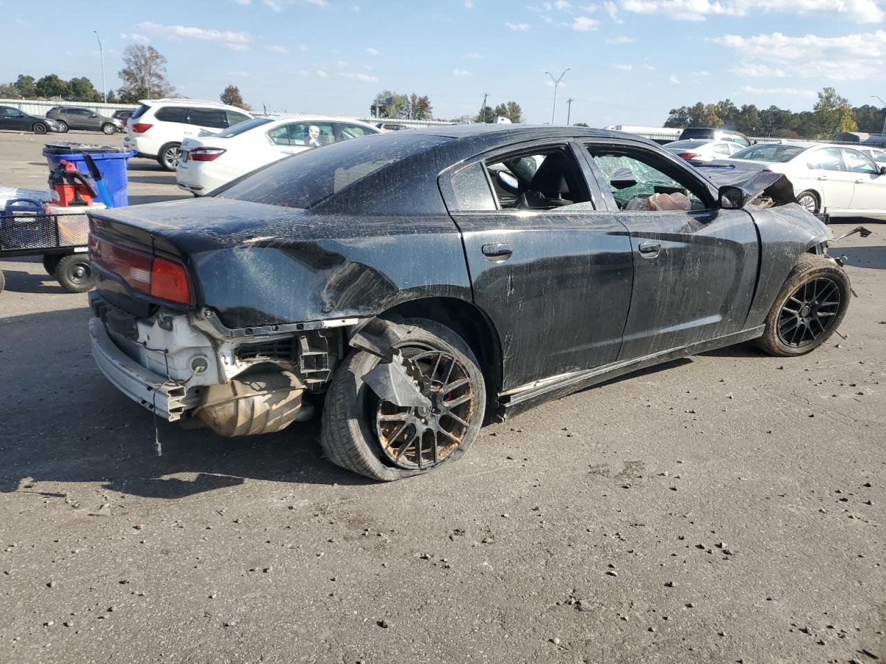 2012 Dodge Charger VIN 2C3CDXAT5CH201495 Copart auction photo, all over damage thumbnail 3