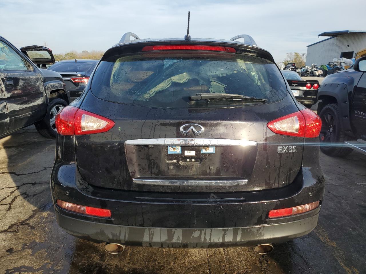 2012 Infiniti EX VIN JN1AJ0HR7CM452676 Copart auction photo, front end damage thumbnail 6
