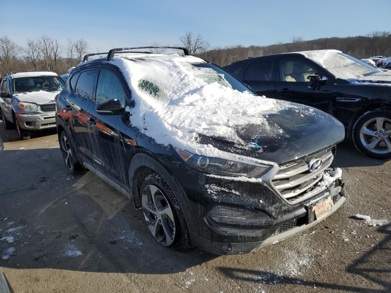 2018 Hyundai Tucson VIN KM8J3CA2XJU797599 Copart auction photo, front end / minor dent/scratches damage thumbnail 4