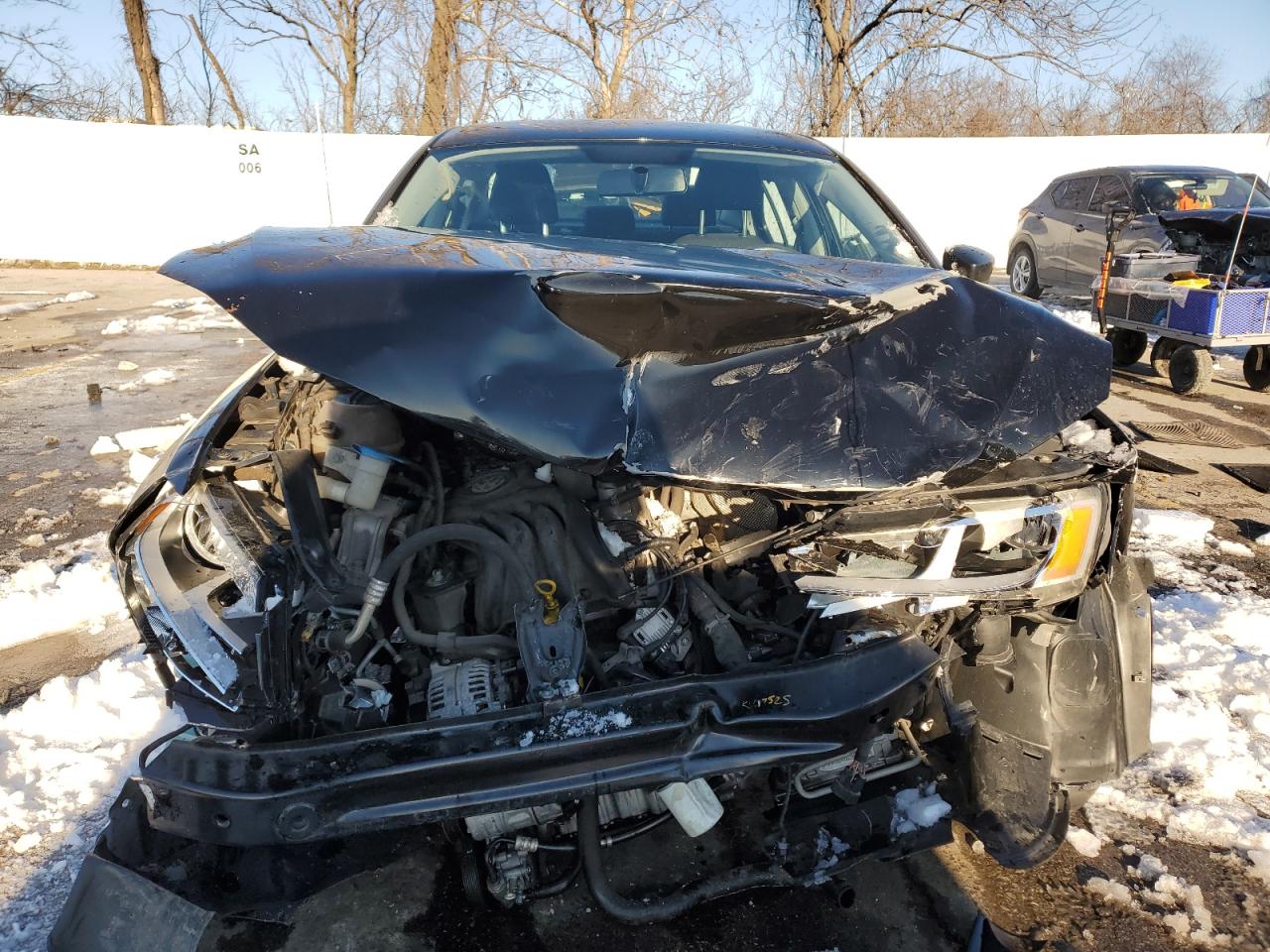 2015 Volkswagen Jetta VIN 3VW2K7AJ6FM311020 Copart auction photo, front end damage thumbnail 5