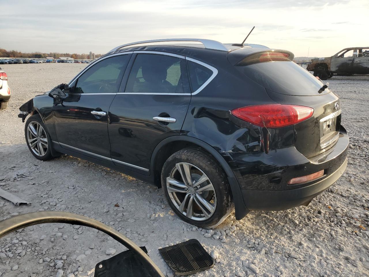 2012 Infiniti EX VIN JN1AJ0HR5CM452224 Copart auction photo, all over damage thumbnail 2