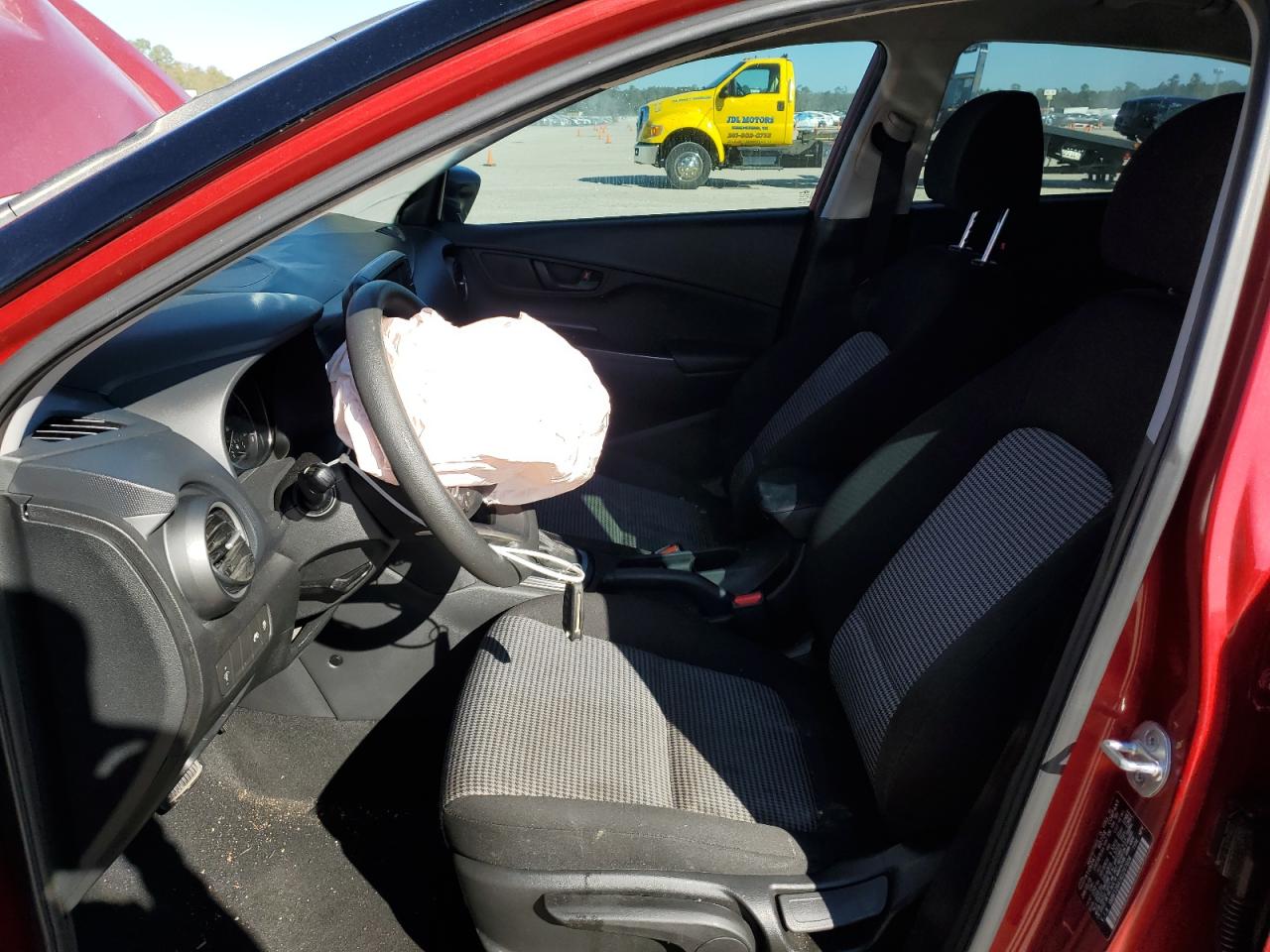 2019 Hyundai Kona VIN KM8K12AA1KU297604 Copart auction photo, front end damage thumbnail 7