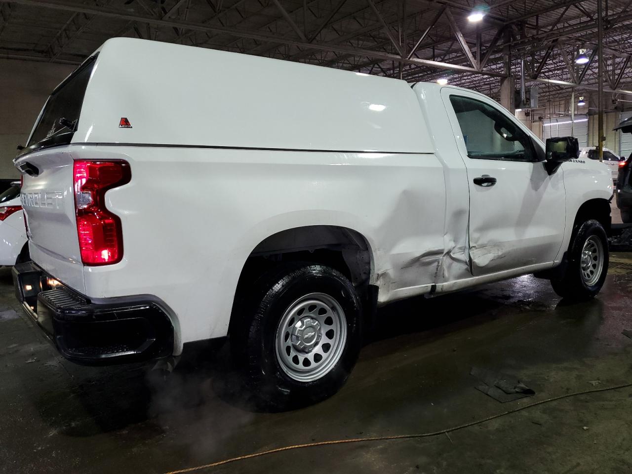 2023 Chevrolet Silverado VIN 3GCNAAEK9PG354611 Copart auction photo, front end / side damage thumbnail 3