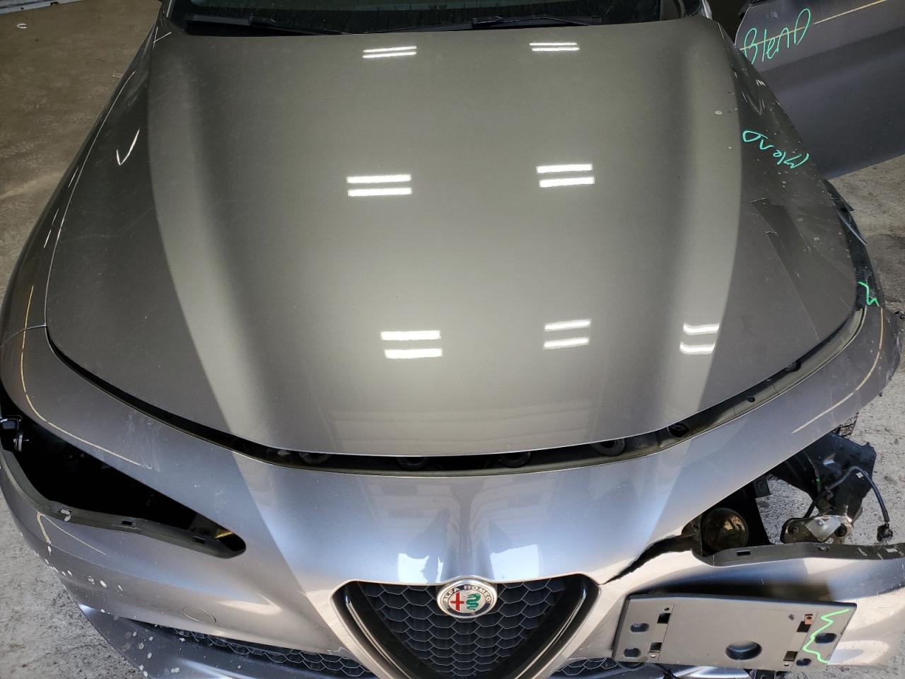 2021 Alfa Romeo Giulia VIN ZARFANBN4M7644262 Copart auction photo, front end / side damage thumbnail 11