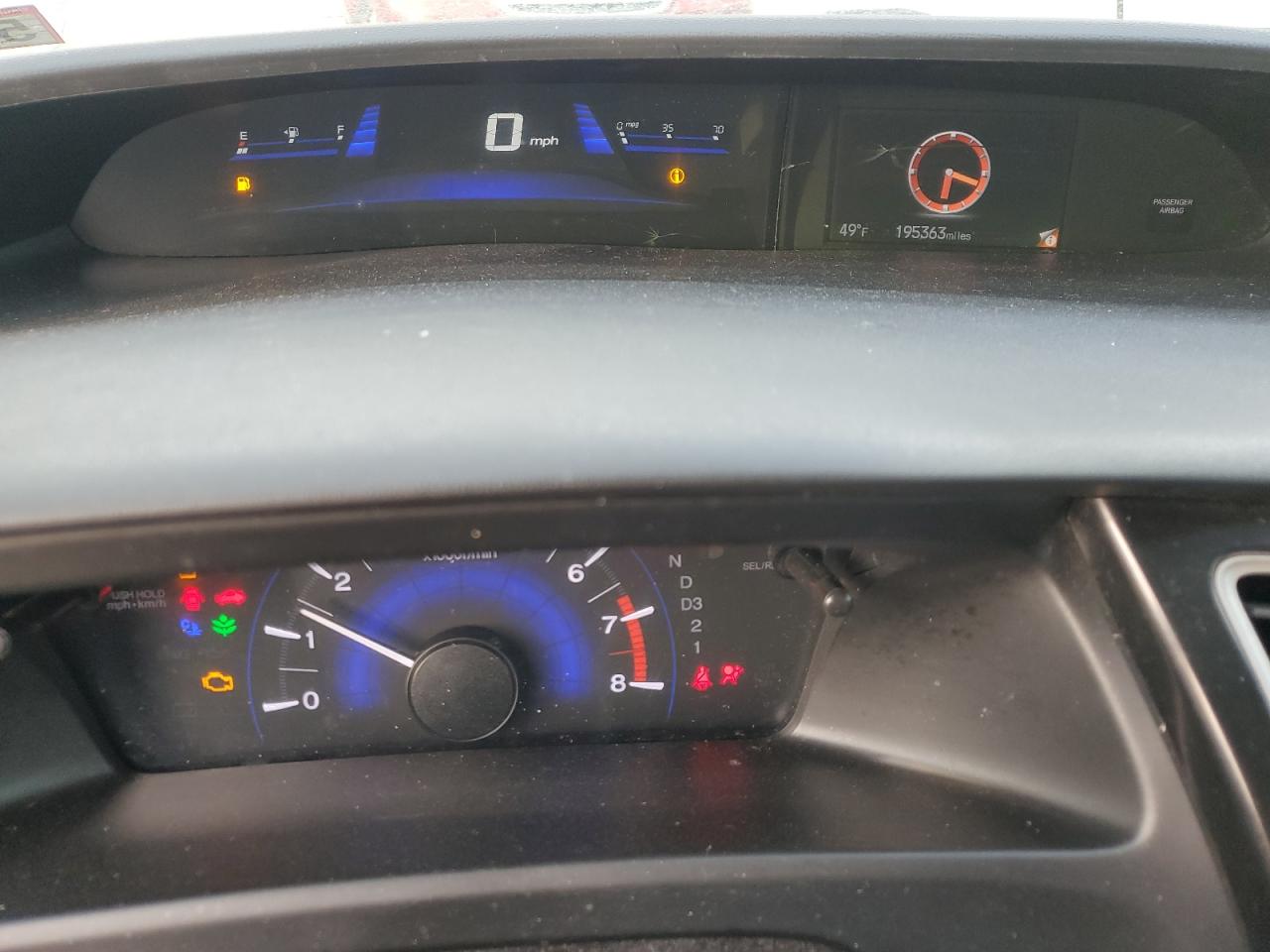2013 Honda Civic VIN 2HGFG3B57DH509134 Copart auction photo, front end / minor dent/scratches damage thumbnail 9