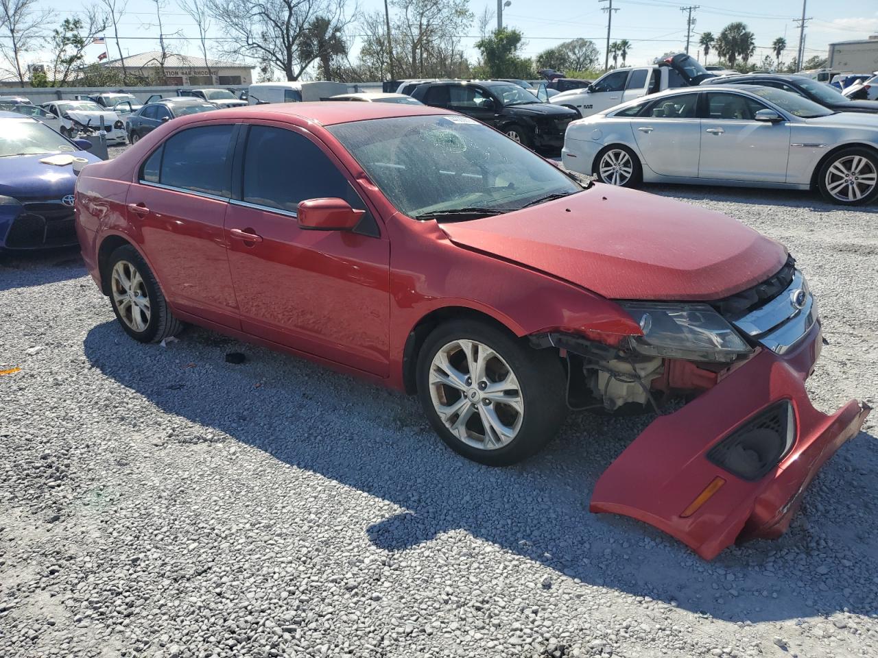 2012 Ford Fusion VIN 3FAHP0HAXCR222437 Copart auction photo, front end damage thumbnail 4