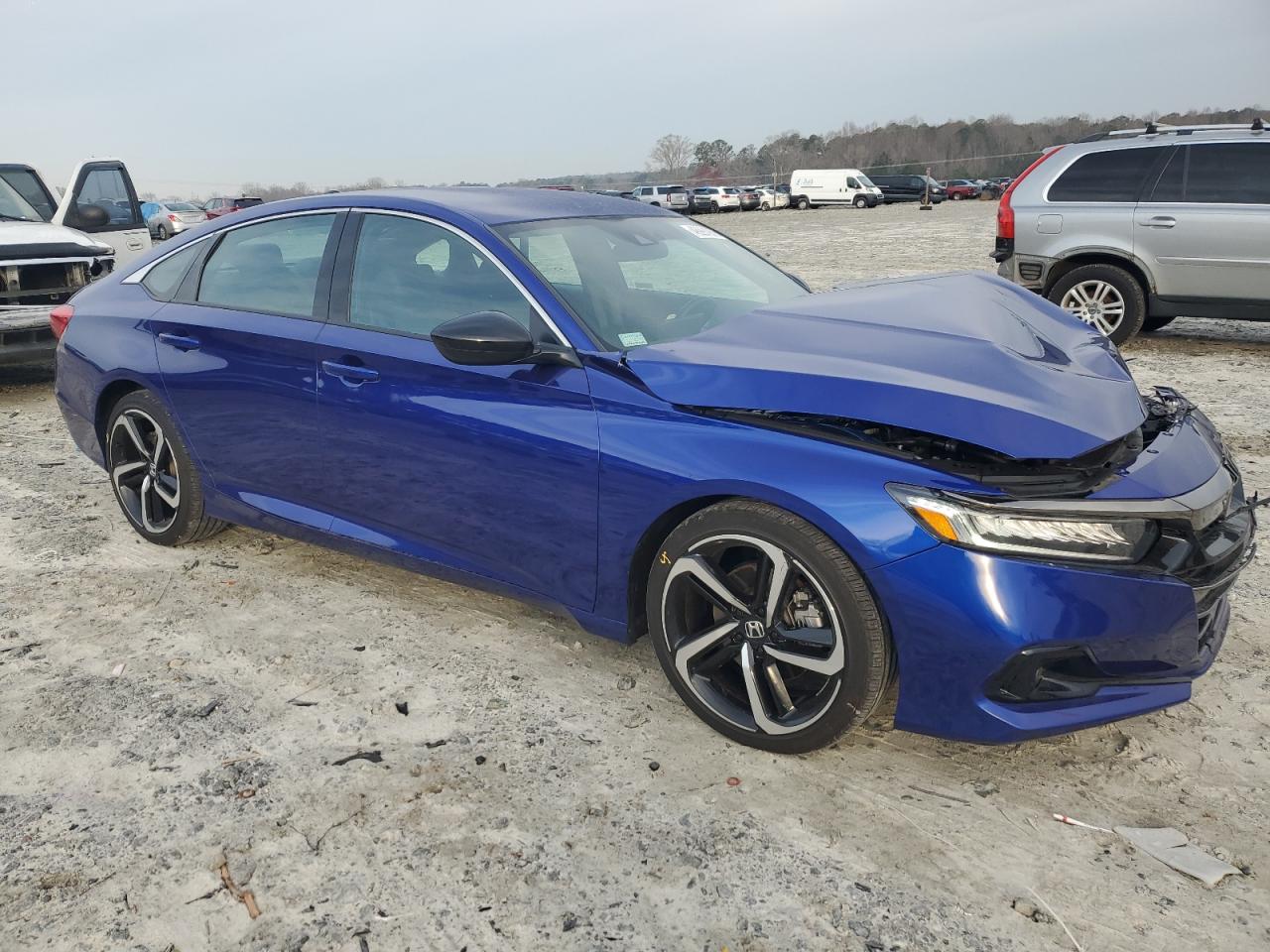 2022 Honda Accord VIN 1HGCV1F31NA121676 Copart auction photo, front end damage thumbnail 4