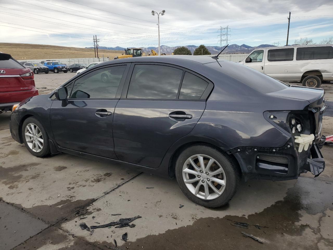 2013 Subaru Impreza VIN JF1GJAC65DH013390 Copart auction photo, rear end / side damage thumbnail 2