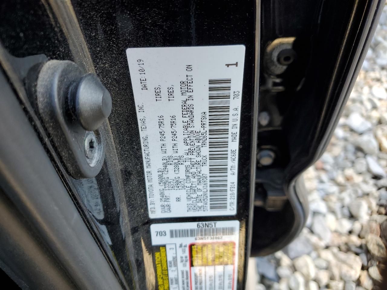 2020 Toyota Tacoma VIN 5TFAX5GNXLX169307 Copart auction photo, front end damage thumbnail 14