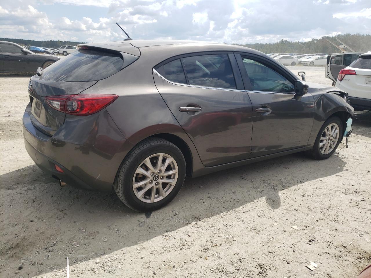 2014 Mazda 3 VIN JM1BM1L71E1193580 Copart auction photo, front end / side damage thumbnail 3