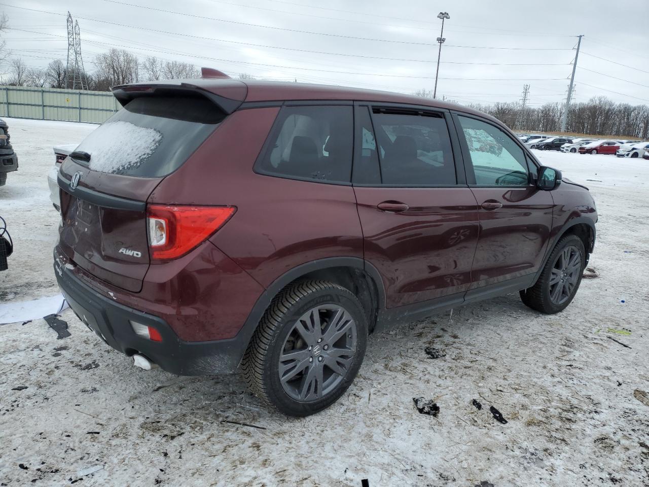 2019 Honda Passport VIN 5FNYF8H52KB013403 Copart auction photo, front end damage thumbnail 3
