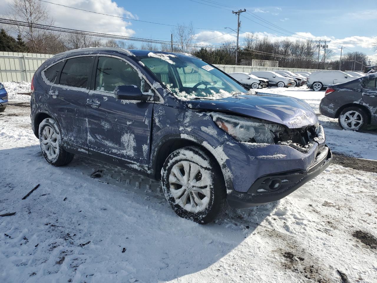 2013 Honda CR-V VIN 2HKRM4H77DH694912 Copart auction photo, front end / minor dent/scratches damage thumbnail 4