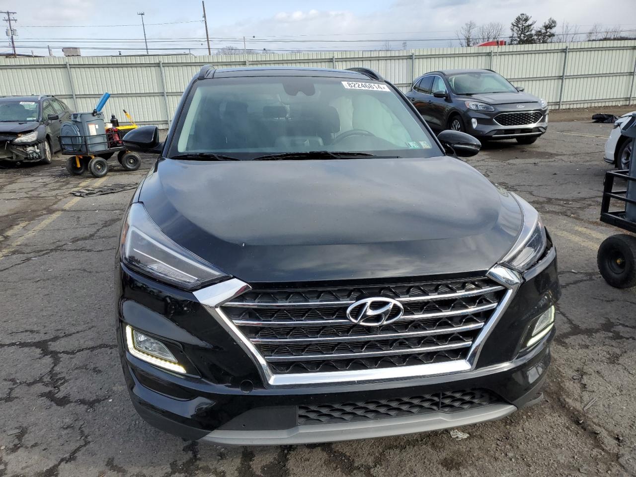 2021 Hyundai Tucson VIN KM8J3CAL6MU314655 Copart auction photo, side / front end damage thumbnail 5