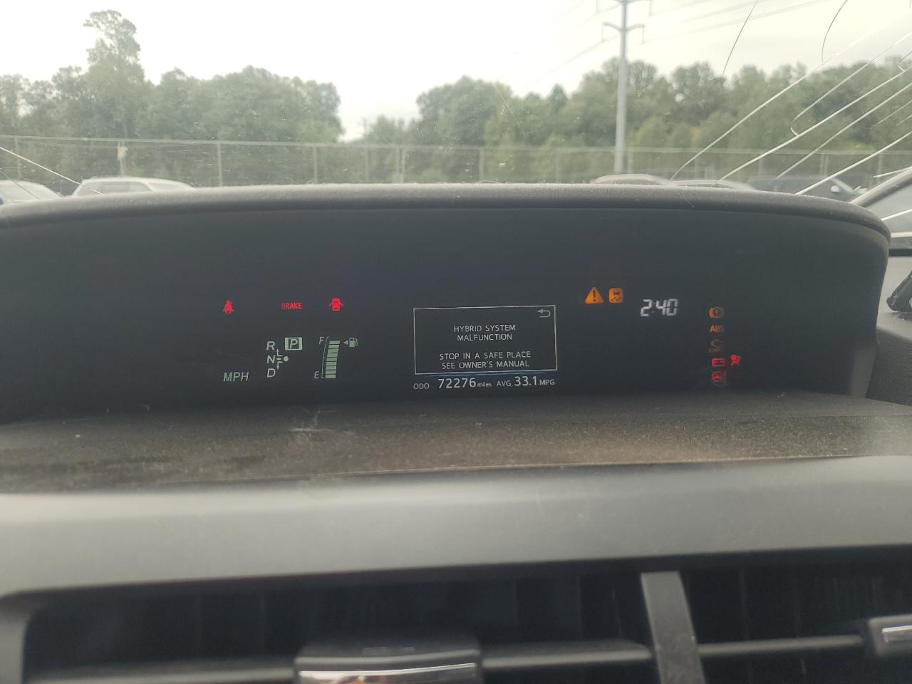 2015 Toyota Prius VIN JTDZN3EU4FJ019854 Copart auction photo, all over damage thumbnail 9