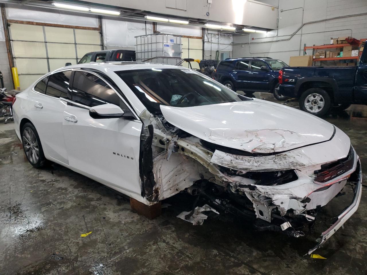 2017 Chevrolet Malibu VIN 1G1ZH5SX5HF122569 Copart auction photo, front end / side damage thumbnail 4