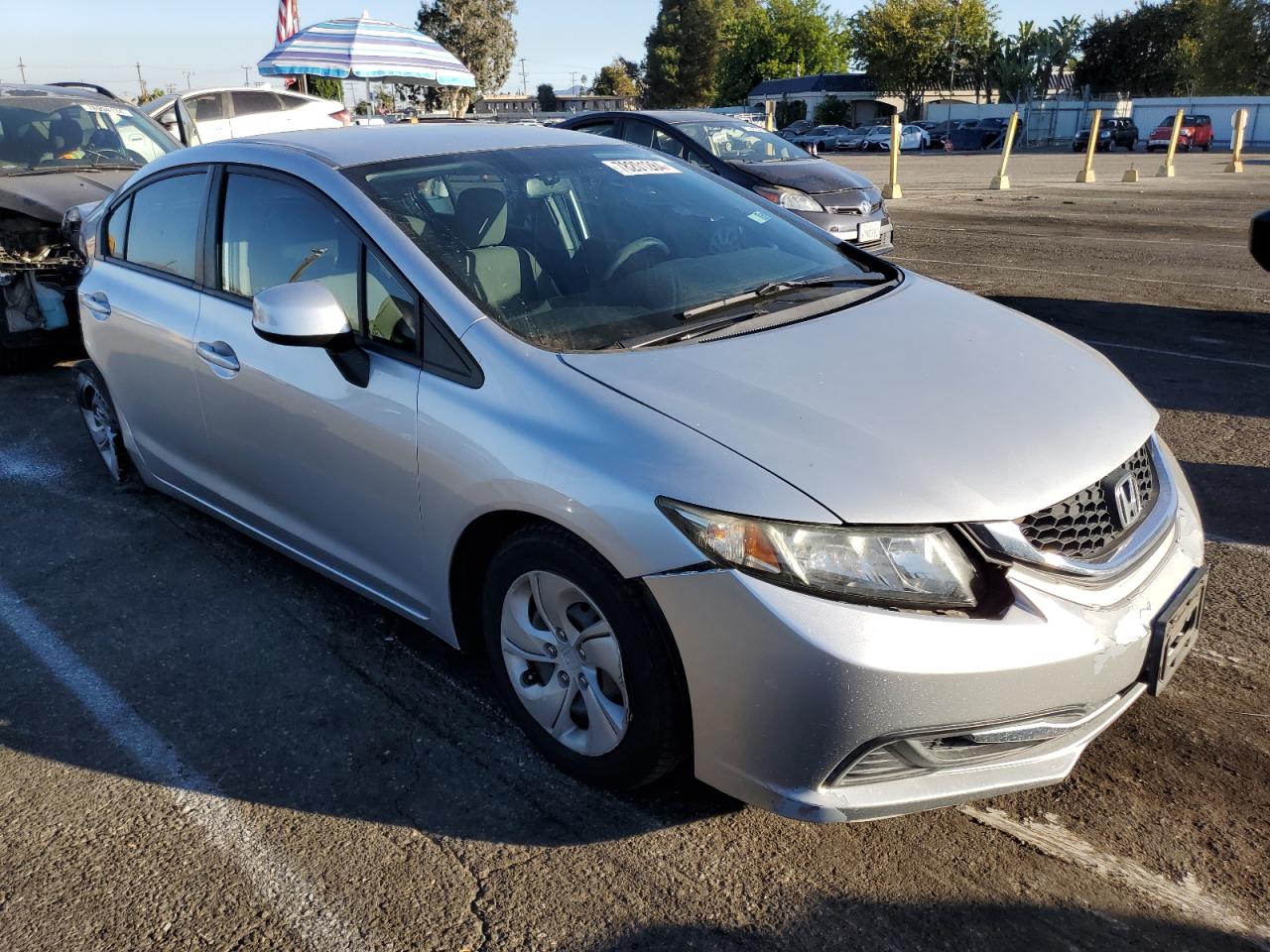 2013 Honda Civic VIN 2HGFB2F5XDH504514 Copart auction photo, all over damage thumbnail 4