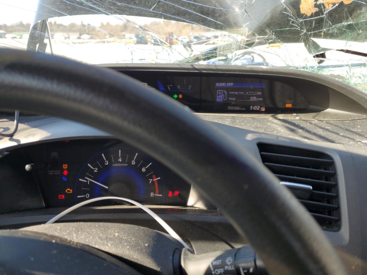 2012 Honda Civic VIN 2HGFG3A86CH506719 Copart auction photo, front end damage thumbnail 9