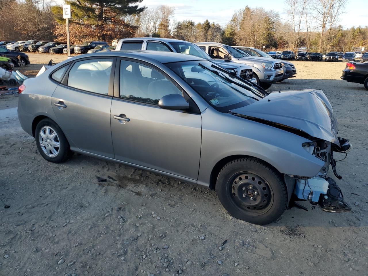 2010 Hyundai Elantra VIN KMHDU4AD1AU195028 Copart auction photo, front end damage thumbnail 4
