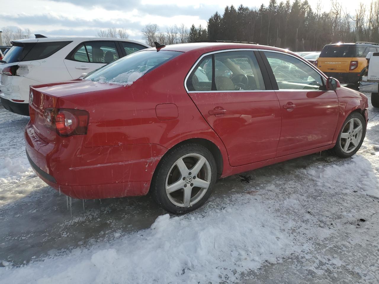 2008 Volkswagen Jetta VIN 3VWRM71K98M008754 Copart auction photo, front end damage thumbnail 3