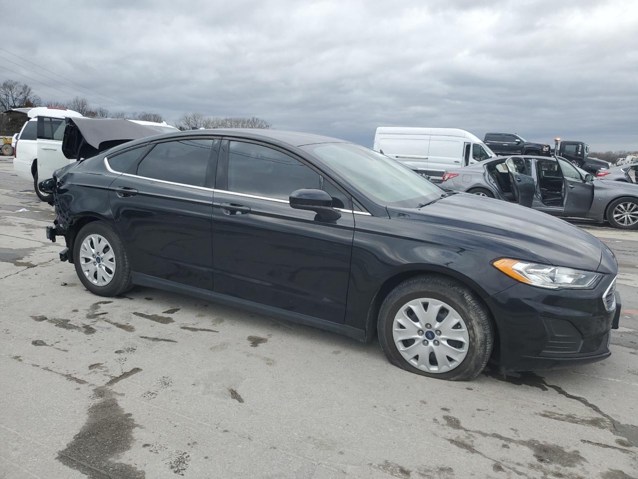 2020 Ford Fusion VIN 3FA6P0G7XLR234584 Copart auction photo, rear end damage thumbnail 4