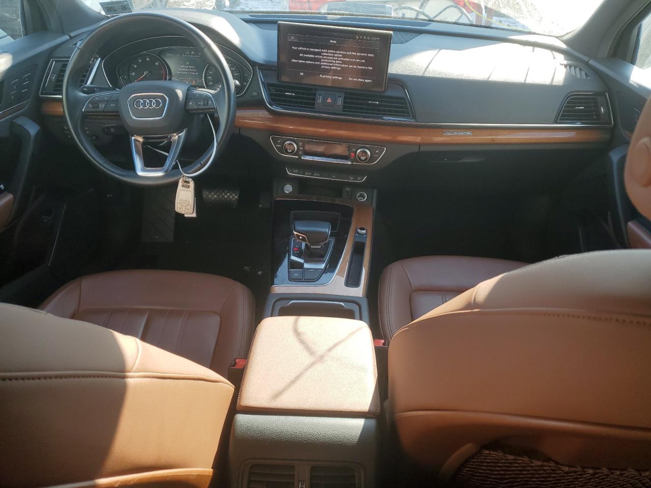 2021 Audi Q5 VIN WA1AAAFY2M2108791 Copart auction photo, front end damage thumbnail 8