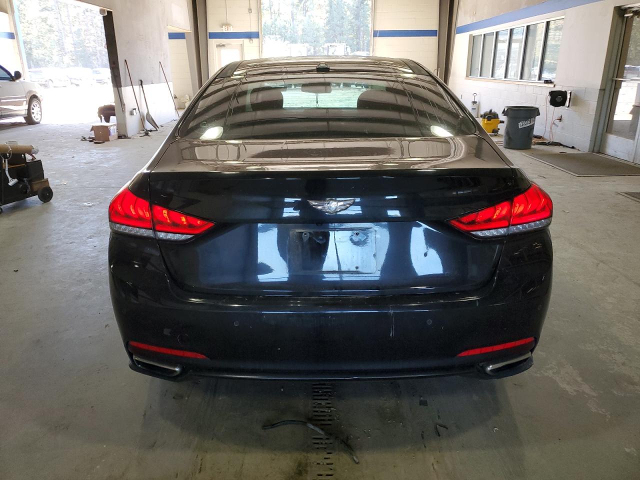 2016 Hyundai Genesis VIN KMHGN4JE9GU127474 Copart auction photo, front end / undercarriage damage thumbnail 6