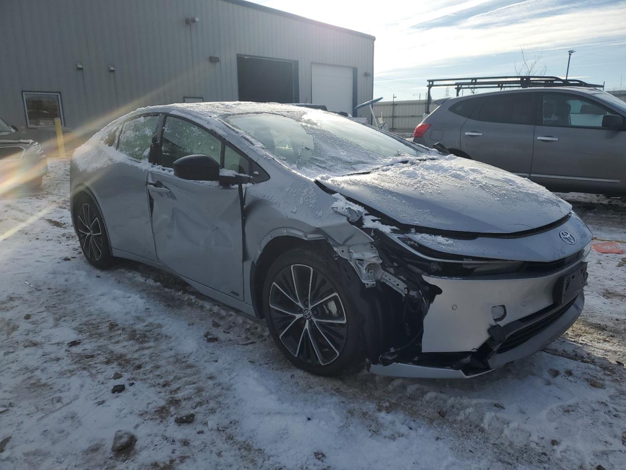 2024 Toyota Prius VIN JTDADABU2R3012810 Copart auction photo, side / front end damage thumbnail 4