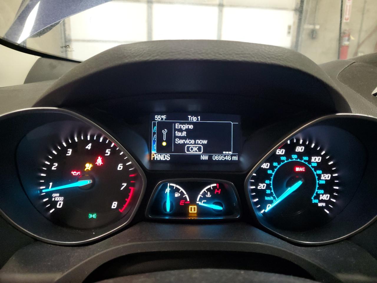 2014 Ford Escape VIN 1FMCU9J92EUC37569 Copart auction photo, front end damage thumbnail 9
