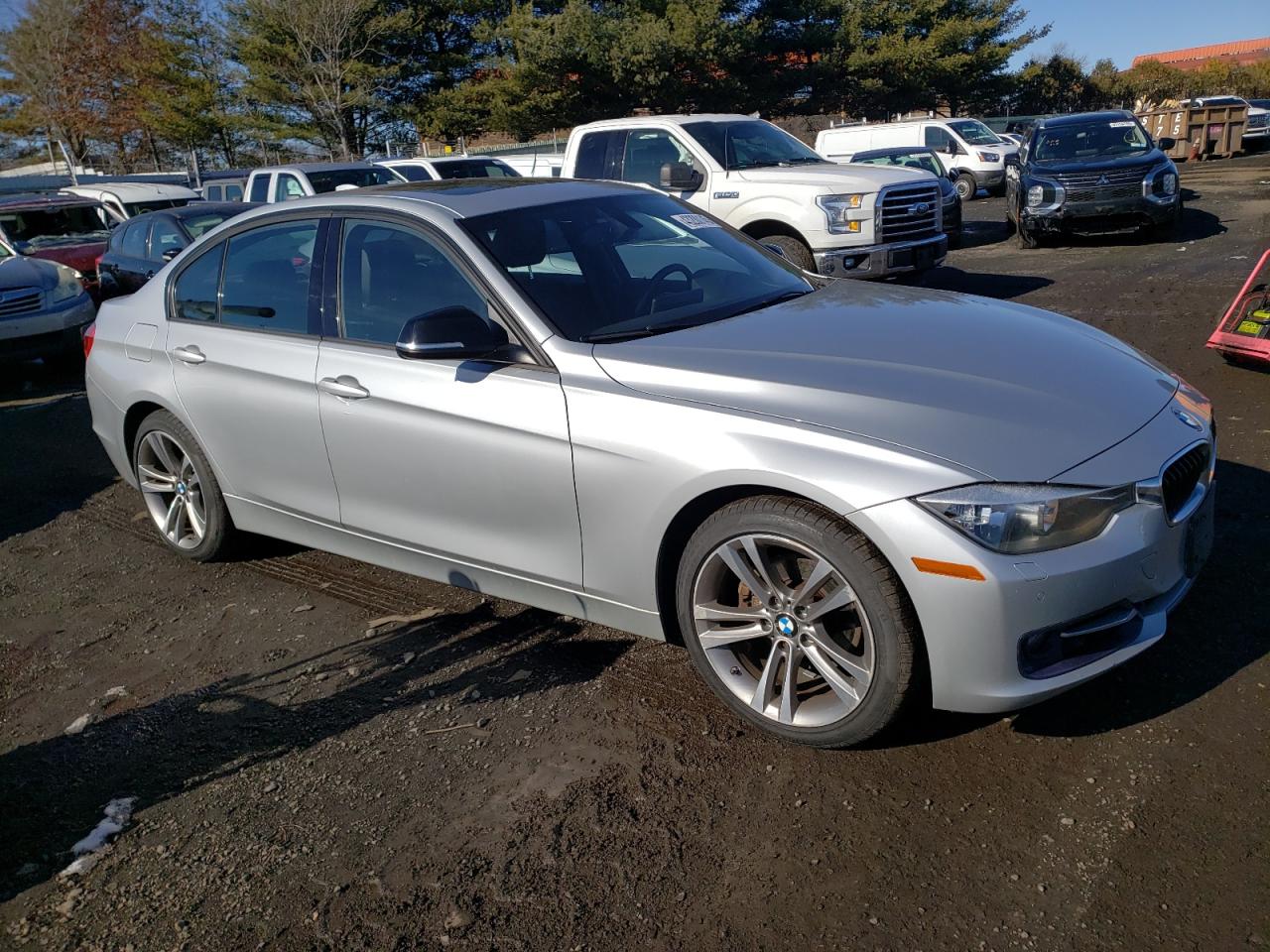 2015 BMW 3er VIN WBA3B5C55FP654100 Copart auction photo, side damage thumbnail 4