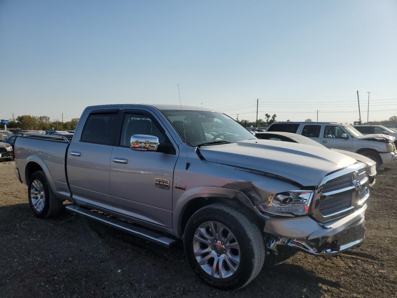 2014 RAM 1500 VIN 1C6RR7WTXES383374 Copart auction photo, front end damage thumbnail 4