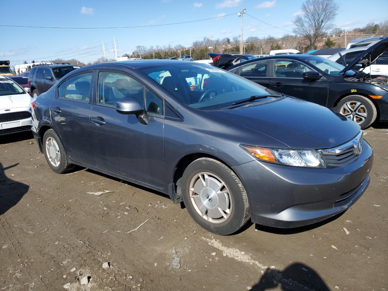 2012 Honda Civic VIN 2HGFB2F60CH554569 Copart auction photo, rear end damage thumbnail 4