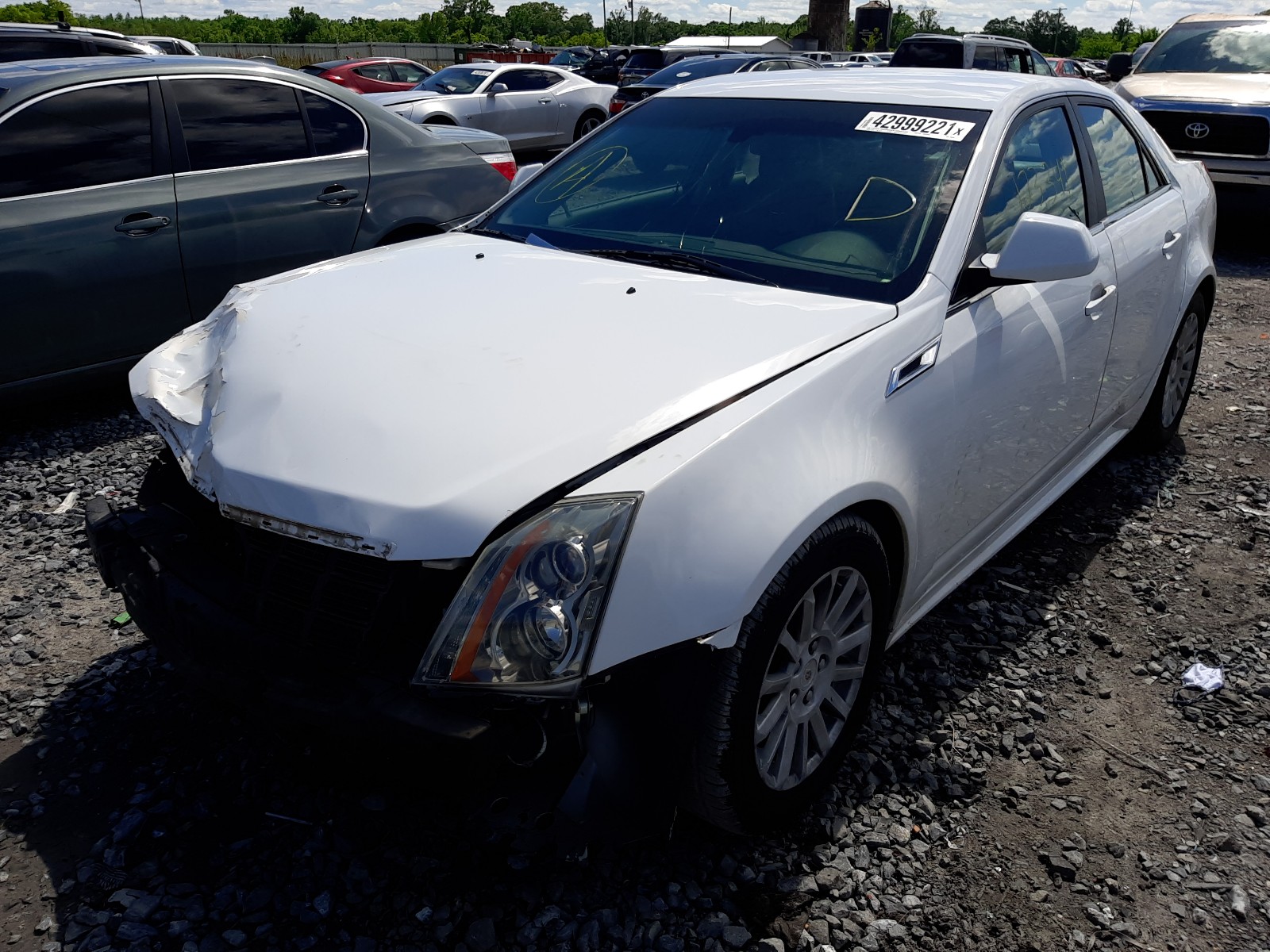 2012 Cadillac CTS VIN 1G6DE5E52C0148243 Copart auction photo, front end damage thumbnail 2