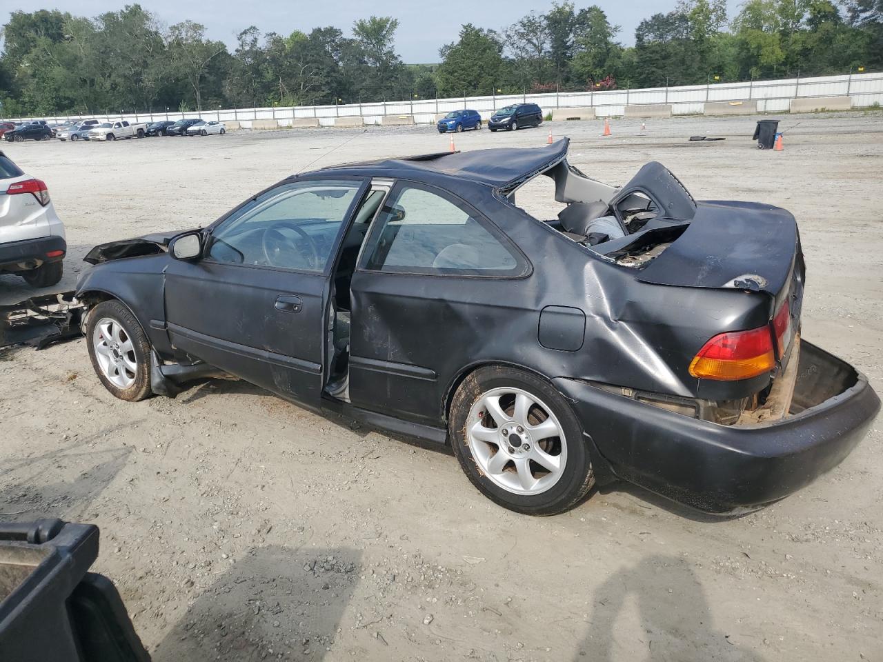 1998 Honda Civic VIN 1HGEJ8242WL124586 Copart auction photo, all over / missing/altered vin damage thumbnail 2