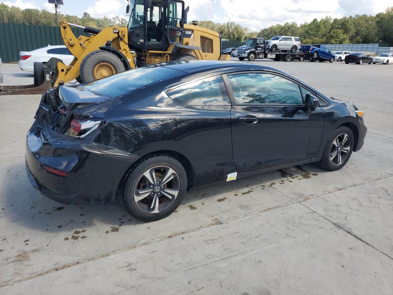 2014 Honda Civic VIN 2HGFG3B86EH516944 Copart auction photo, water/flood / rear end damage thumbnail 3