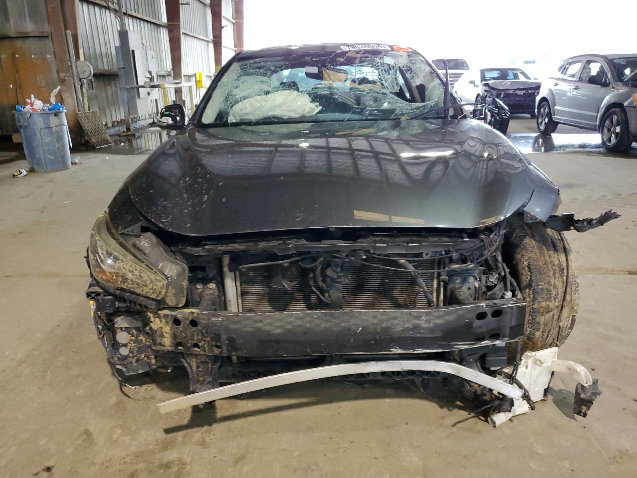 2015 Infiniti Q50 VIN JN1BV7AP1FM332208 Copart auction photo, all over damage thumbnail 5