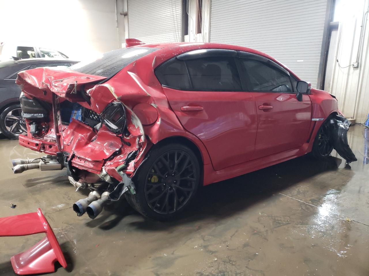 2018 Subaru WRX VIN JF1VA2T65J9816008 Copart auction photo, front end / rear end damage thumbnail 3