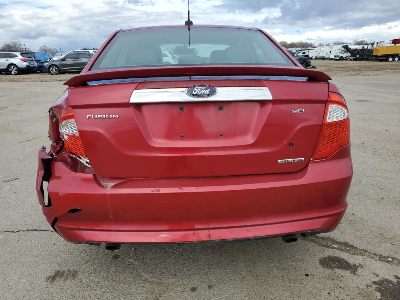 2012 Ford Fusion VIN 3FAHP0JG4CR301326 Copart auction photo, rear end / frame damage damage thumbnail 6