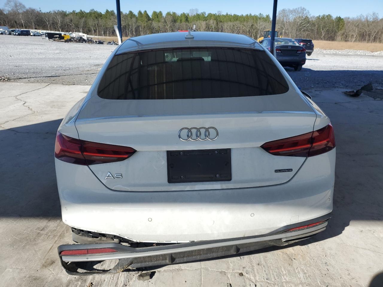 2020 Audi A5 VIN WAUCNCF56LA018615 Copart auction photo, front end / minor dent/scratches damage thumbnail 6