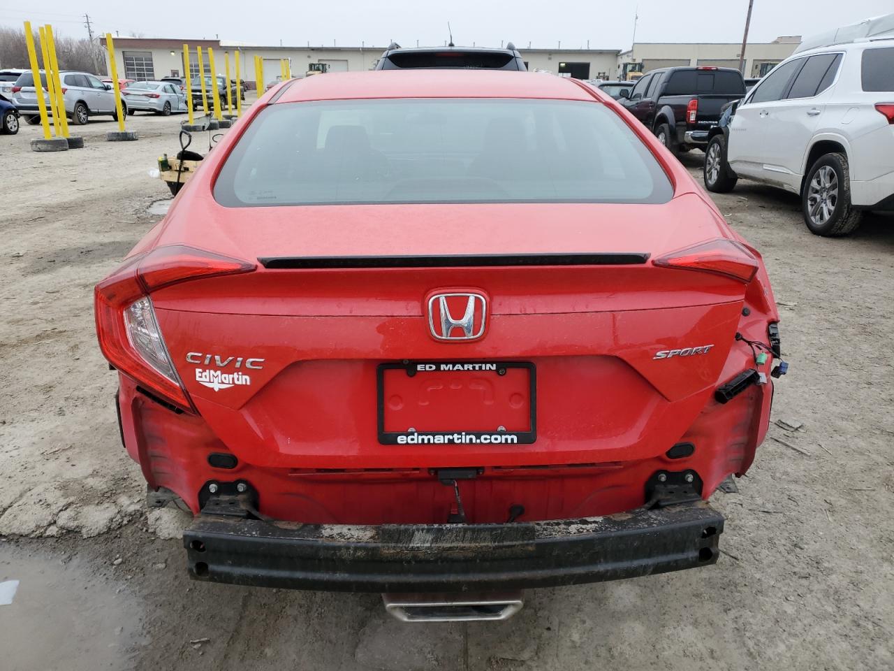 2021 Honda Civic VIN 2HGFC2F88MH536126 Copart auction photo, all over damage thumbnail 6