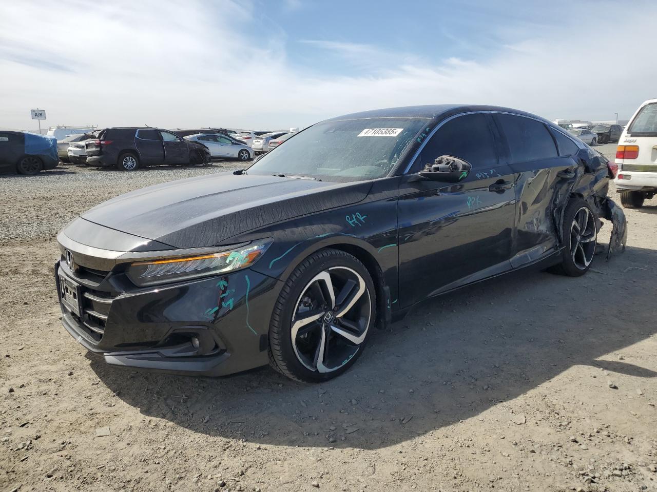 2022 Honda Accord VIN 1HGCV1F37NA008637