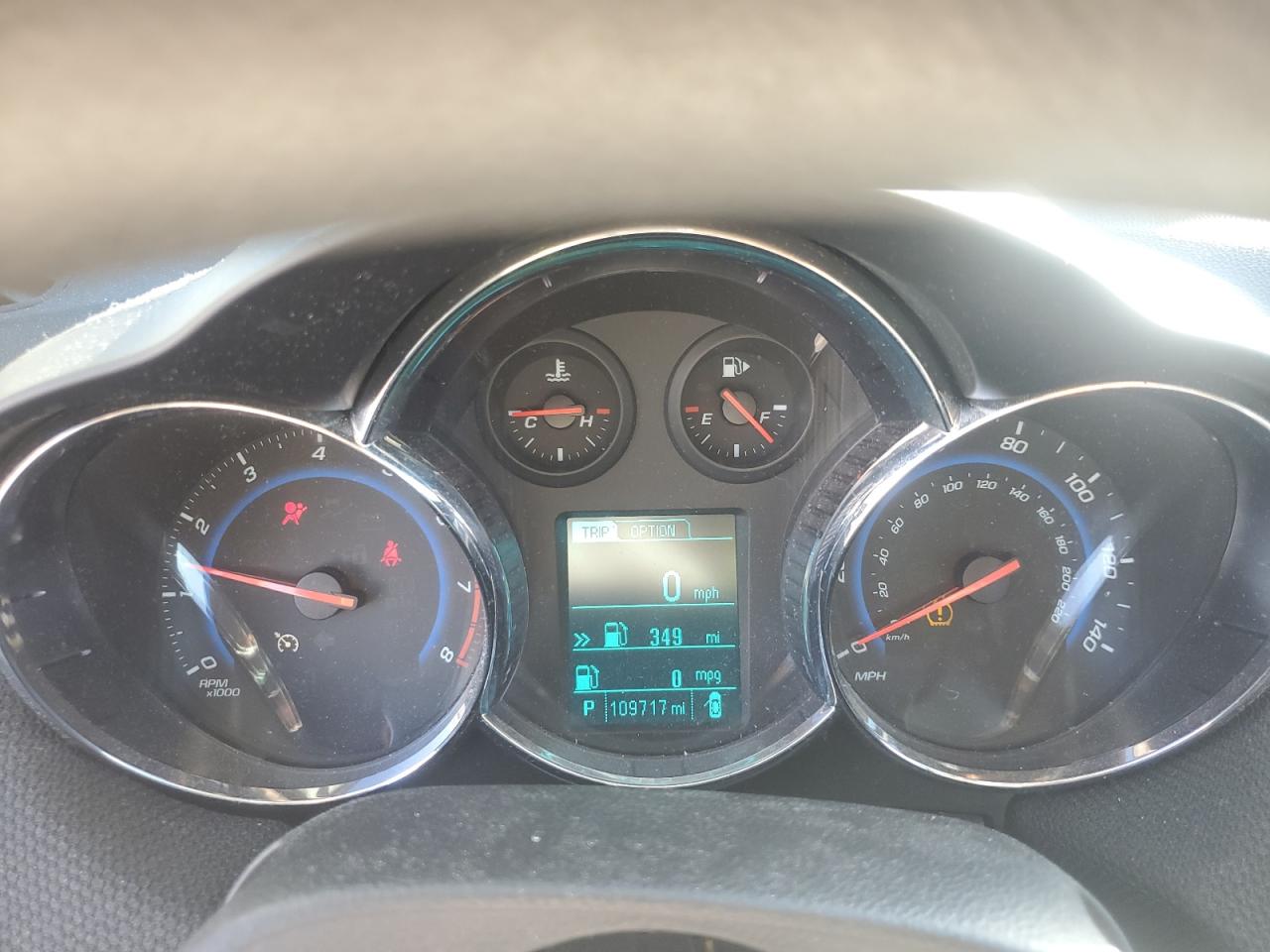 2015 Chevrolet Cruze VIN 1G1PC5SBXF7224161 Copart auction photo, front end / side damage thumbnail 9