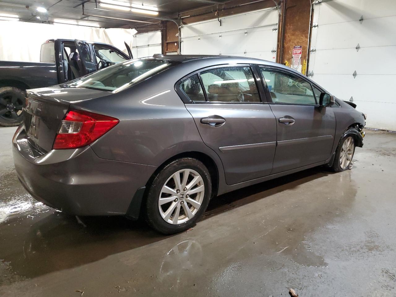 2012 Honda Civic VIN 2HGFB2F99CH504800 Copart auction photo, front end damage thumbnail 3