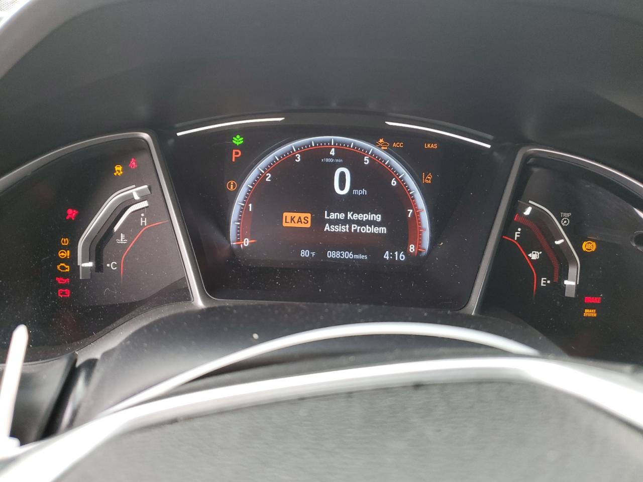 2019 Honda Civic VIN 19XFC2F89KE024706 Copart auction photo, front end damage thumbnail 9