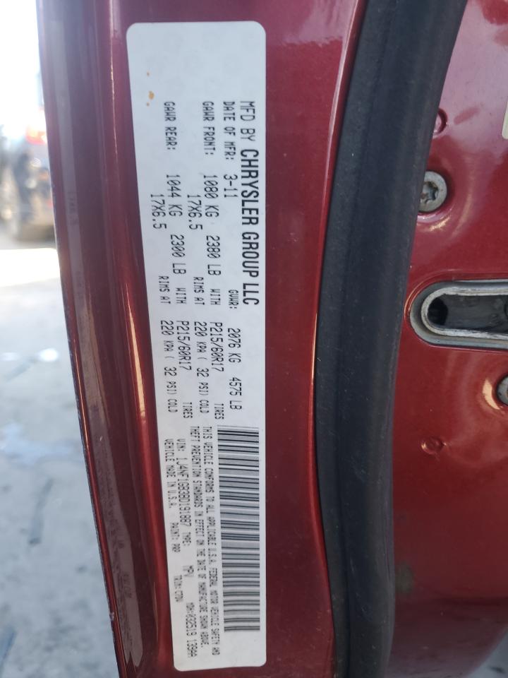2011 Jeep Liberty (Patriot) VIN 1J4NF1GB3BD191887 Copart auction photo, mechanical / minor dent/scratches damage thumbnail 13