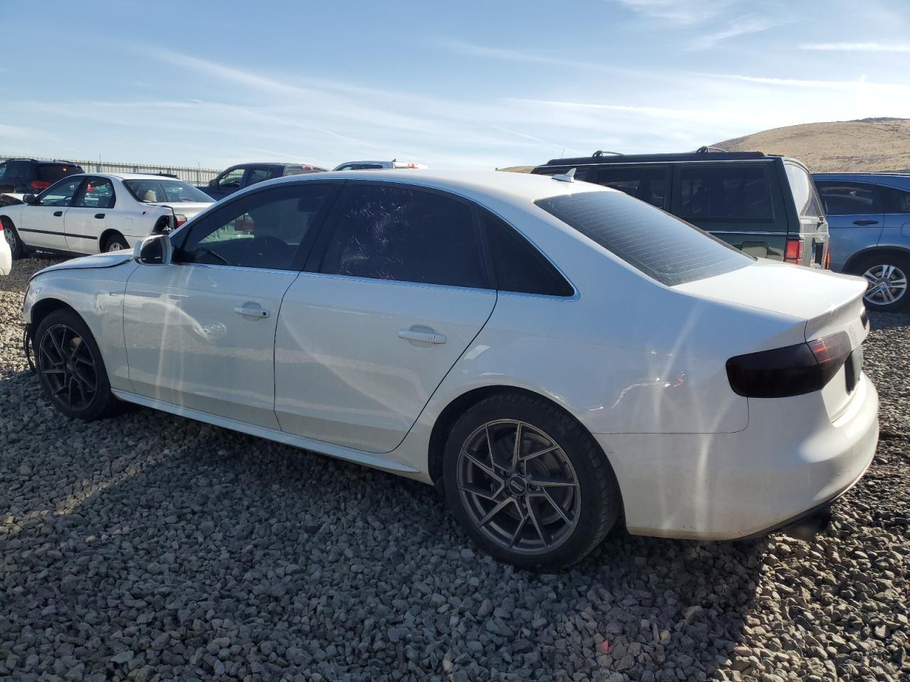 2014 Audi A4 VIN WAUAFAFL5EN038891 Copart auction photo, front end / side damage thumbnail 2